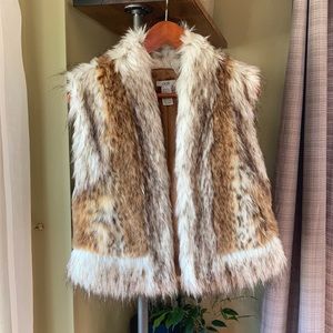 Gorgeous faux leopard fur vest